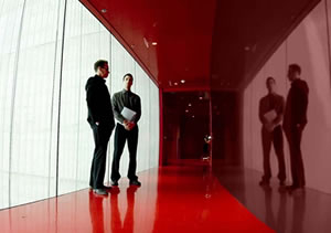 Lacobel T coloured glass used in a architectural application