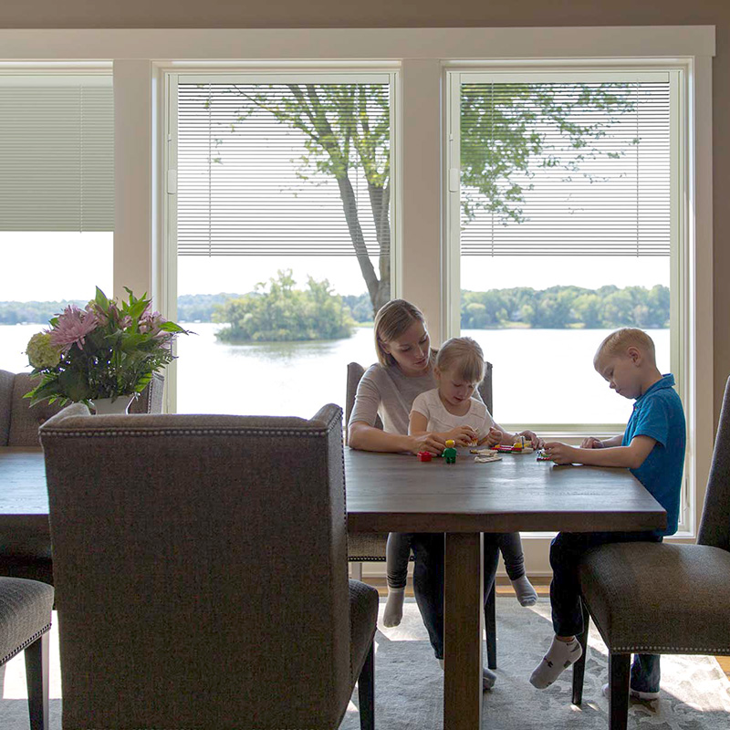 Integral blinds for bi-fold doors from Glasscraft