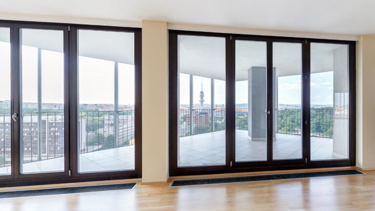 large bifold doors in modern house