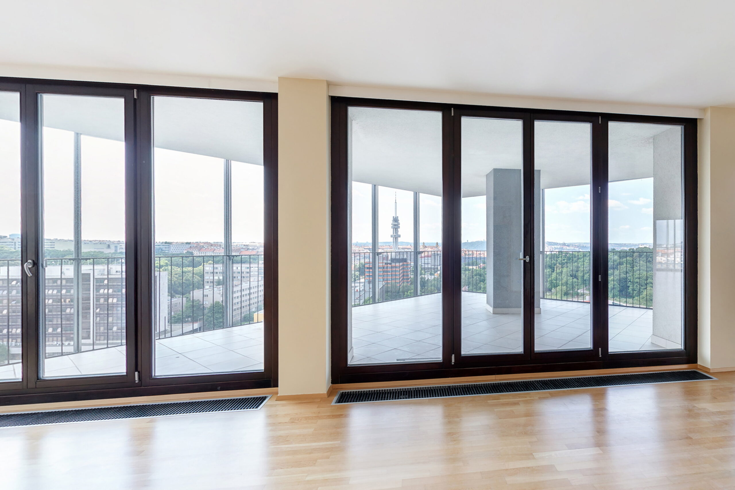 large bifold doors in modern house