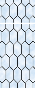 Jacobean Jacobean lead design on window