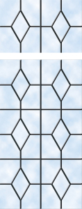 Queen-Anne Queen Anne Lead design on window